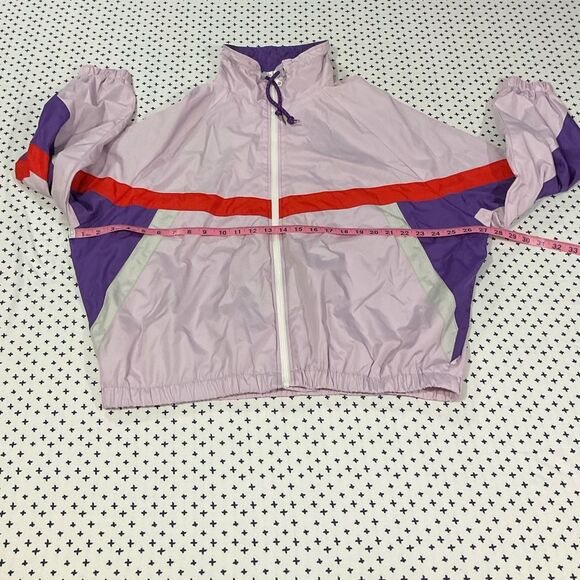 Urban outfitters Retro Windbreaker Jacket Pastel Lavender Purple Size medium - Picture 9 of 9